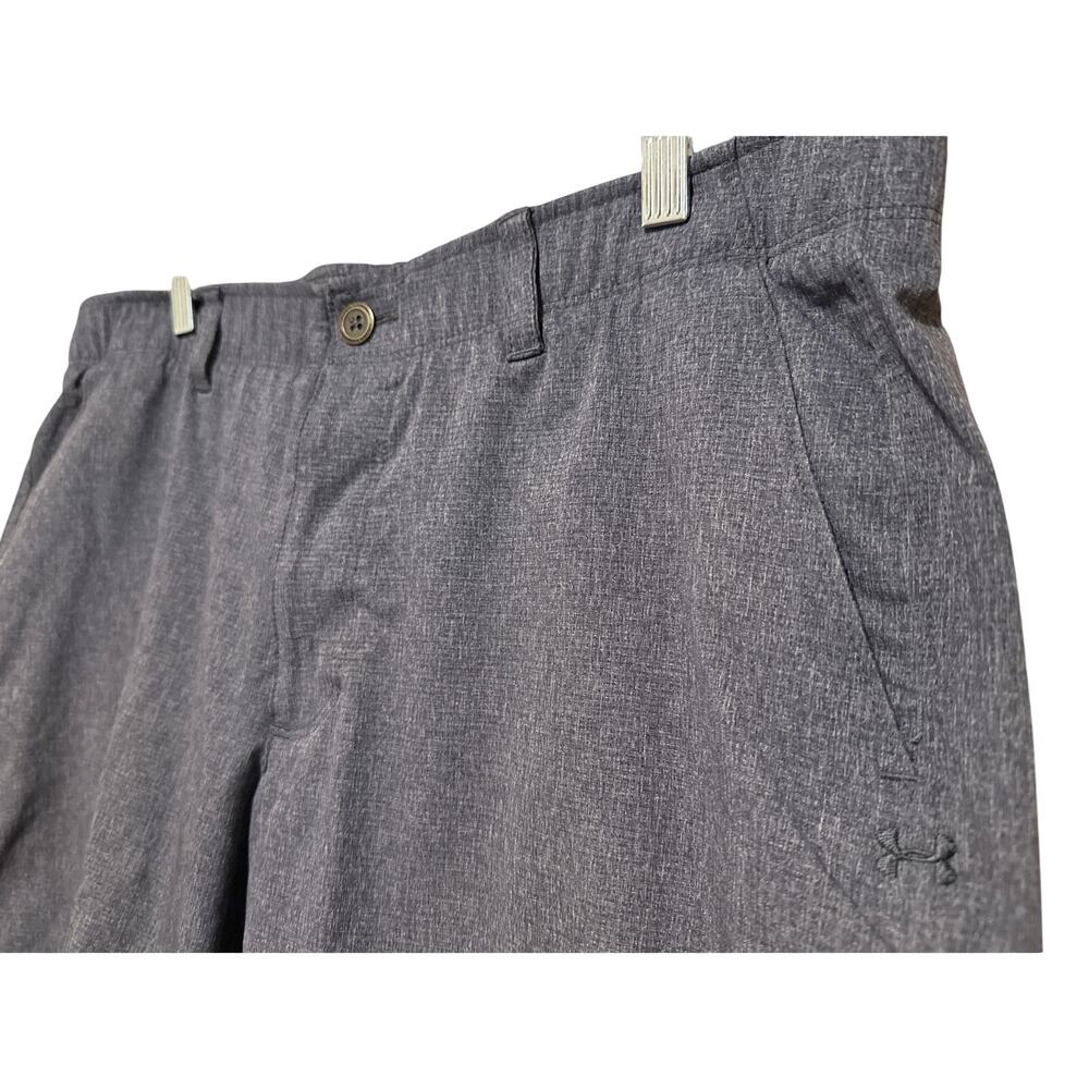 Under Armour Active Heat Gear Golf Shorts, Gray,‎ Mens 38-